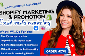 promote and manage shopify store, shopify marketing to boost shopify store sales