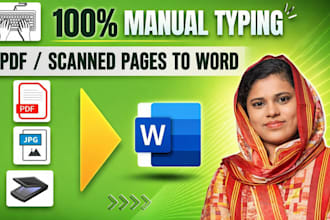 convert PDF to word and provide accurate typing services