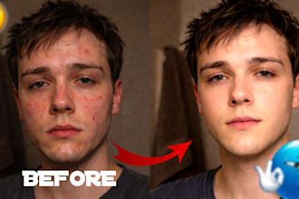 professional face retouch and color grading
