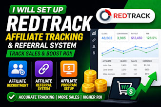 set up advanced redtrack tracking for affiliate marketing and sales