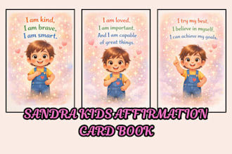 create magical children book illustration for affirmation and learning books