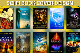 book cover design, scifi book cover, paperback cover, amazon kdp cover