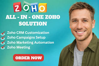 set up and customize your zoho crm recruit salesiq desk books