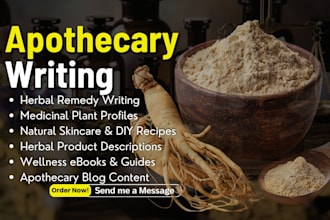 do wellness, apothecary, natural remedies, holistic health, herbal writing