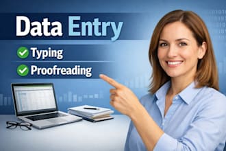do data entry and typing together with spreadsheets