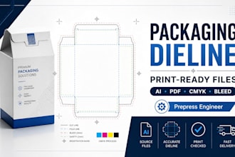 prepare packaging box artwork into print ready files