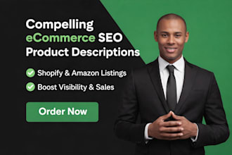 compelling ecommerce seo shopify amazon product descriptions