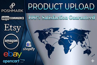 do expert product upload for etsy shopify poshmark whatnot vinted and ebay