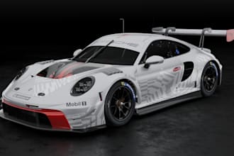 3d sport car for cinematic rendering, 3d car for website, glb file,car ecommerce