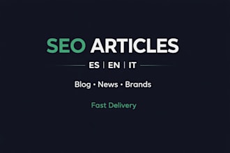 write SEO articles in spanish english and italian