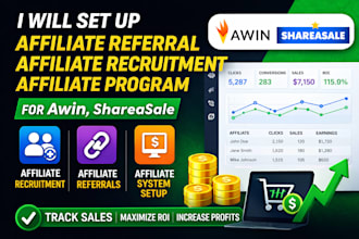 setup affiliate referral affiliate recruitment affiliate for awin, shareasale