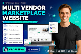 build a multi vendor marketplace website with dokan pro or codecanyon