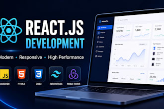 build responsive reactjs landing page as reactjs developer