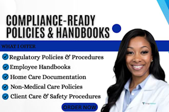 write home health care regulatory policies and procedure, employee handbook ndis