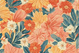 create seamless pattern design and textile print design
