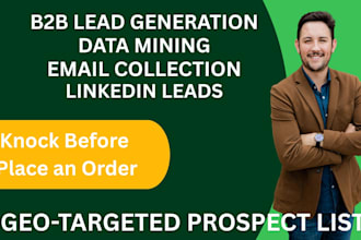 b2b lead generation, prospecting, list building
