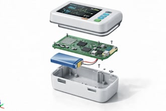 design medical healthcare device enclosure pcb housing thinkcad product
