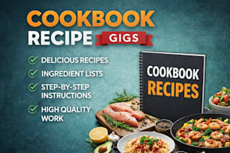 write cookbook recipes professionally
