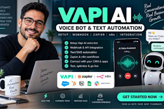 setup vapi ai webhook voice bot text automation zapier n8n workflow integration