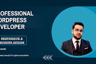create a modern responsive wordpress website for your business