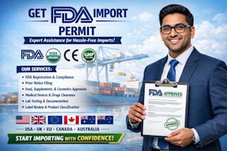 be your fda import permit consultant for fast approval