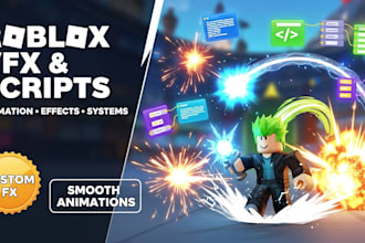 create eye catching roblox vfx, scripts and animation roblox vfx