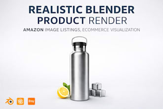 realistic blender product render, amazon image listings, ecommerce visualization