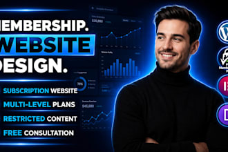 build wordpress membership website, paid membership pro subscription lms website