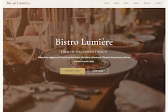 create a stunning restaurant or cafe website in 5 days