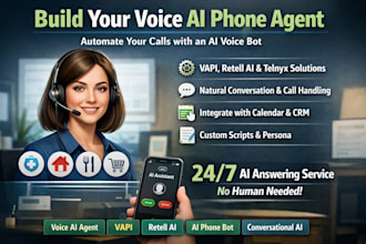 a voice ai phone agent using vapi, retell, or telnyx for your business