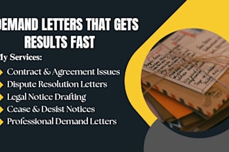 draft a professional demand letter, legal notice or cease and desist