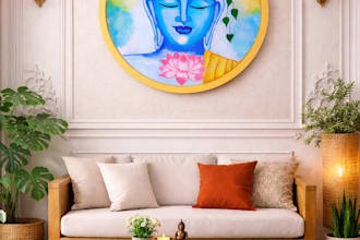 make handcrafted spiritual paintings of gods and goddesses