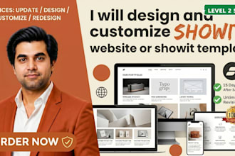 design and customize showit website or showit template