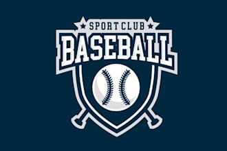 design attractive and imagination softball logo design