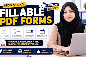 convert a document into a digital fillable PDF form