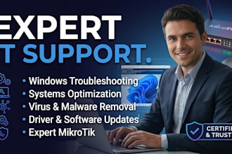 provide professional IT support and troubleshooting