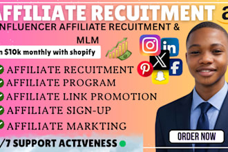 recruit targeted, high converting affiliates to scale your  affiliate program