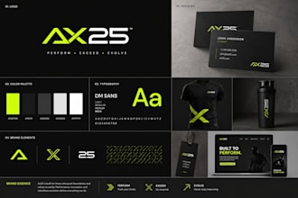 design a brand style guide and brand identity