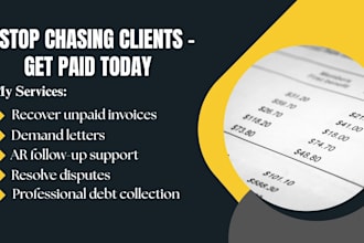 recover unpaid invoices, collect overdue debts and manage your accounts