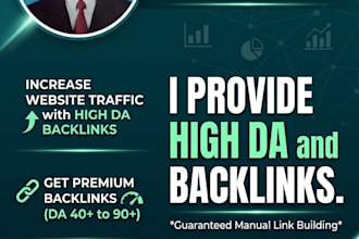provides high authority da90 plus SEO dofollow backlinks