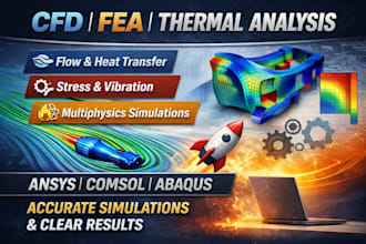 do cfd, fea, and thermal analysis in ansys and solidworks
