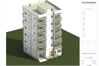 create professional revit 3d model with bim drawings, floor plans and elevations