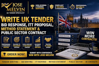 write UK tender bid response itt proposal method statement publicsector contract