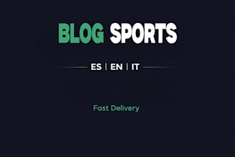 write sports articles and SEO blog posts