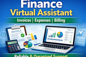 be your finance VA for invoicing, expense tracking and admin support