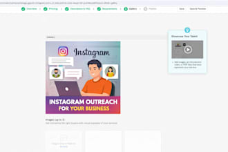 do instagram outreach and chat support for your business