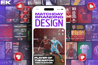 create sports matchday graphics