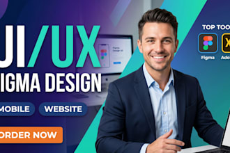 do mobile app design, figma design, uiux design wireframe