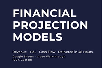 build a financial projection model for your startup