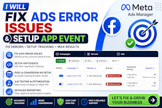 fix meta ads not delivering and setup app events